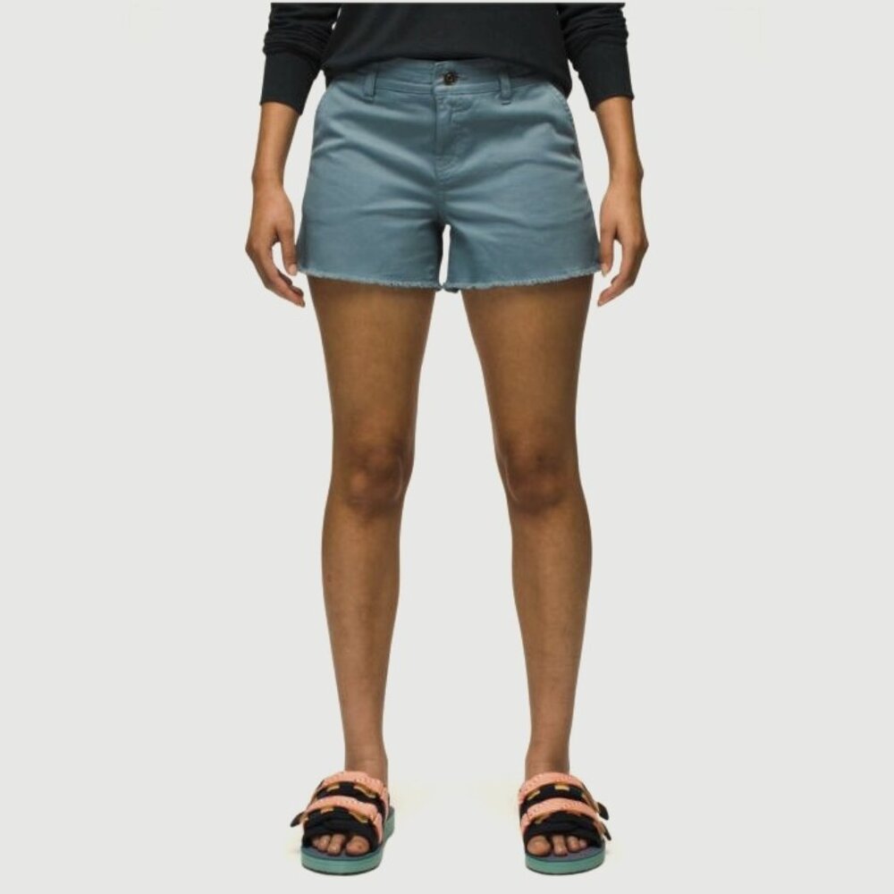 prAna | Women's Sancho Shorts 6 | Mid-rise  stretch shorts raw hem mid length